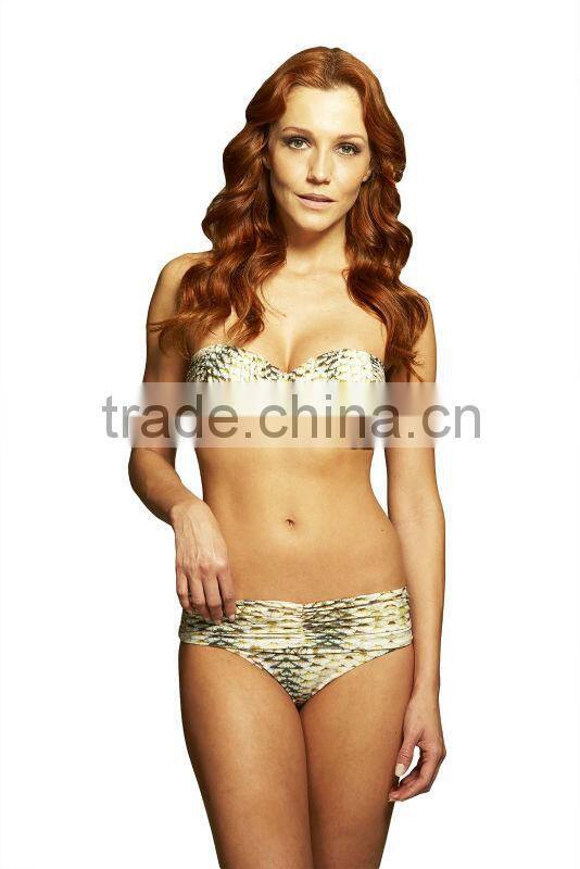 sexy bikini swimwear fabric fish scale