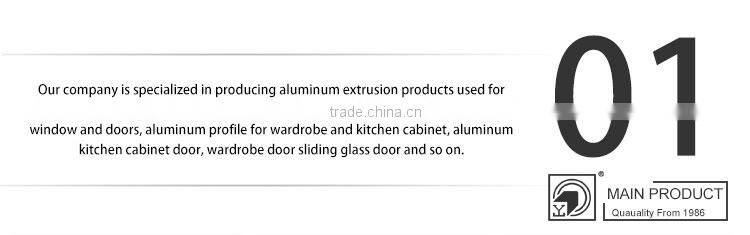 China wholesale aluminum profile sliding Shutter wardrobe door degisn