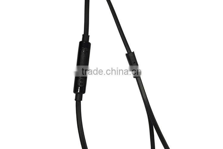 3.5mm connector original black fashion mobile wired earphone for samsung