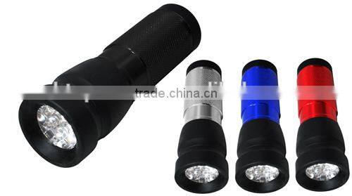 TE063 2015 Promotion new design Aluminum zoom in and out 9LED Flashlight