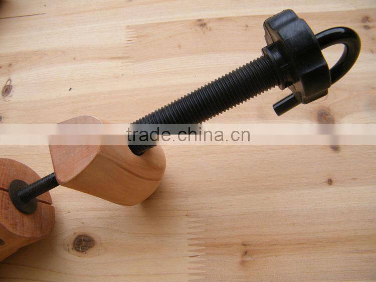 twin-tube shoe stretcher/two way shoetree/wooden shoe tree