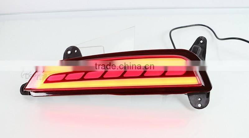 12V 5W Car LED Warning Lamp Brake Lamp Rear Bumper Light Turn Signal Rear Bumper Reflectors For Hyundai Creta IX25 2015 2016