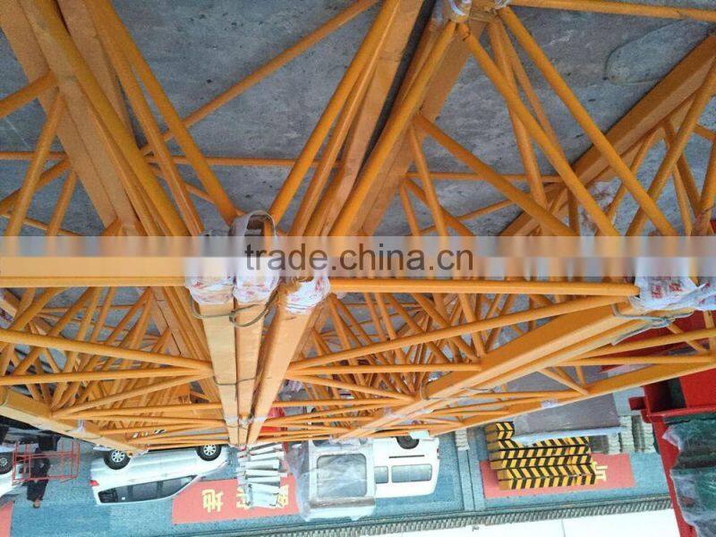 Tower Crane QTZ63(5210) tower crane boom length 52m, tip load 1.0T,tower crane lifting capacity 5t (split mast section)