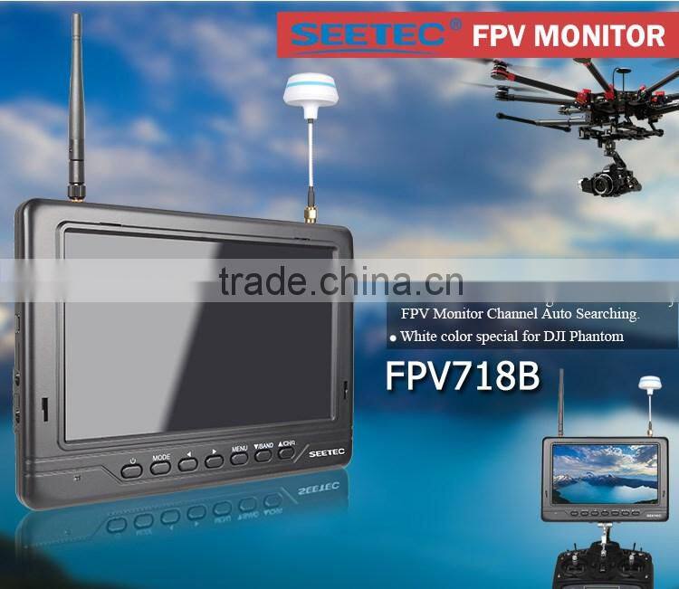 7 inch rc receiver lcd monitor video audio input 32ch 5.8g wireless professional drone