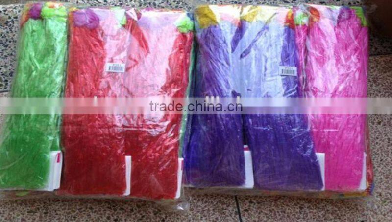 High quality plastic handmade cheap custom Hawaii grass skirt for party decoration