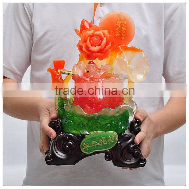 Jade color Money frog feng shui statue ,Large size money frog