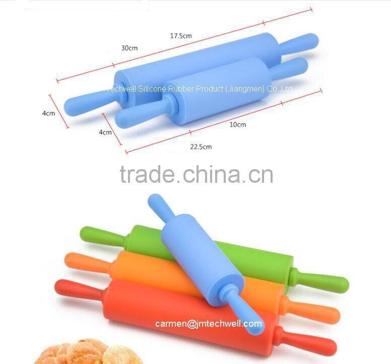 non stick fondant tools silione rolling pin
