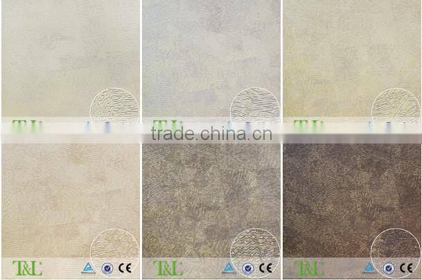 Shanghai deep embossed decorative pvc wallpaper