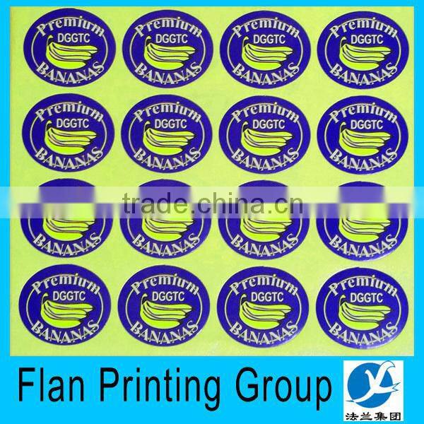 design your own sticker for the fresh fruits
