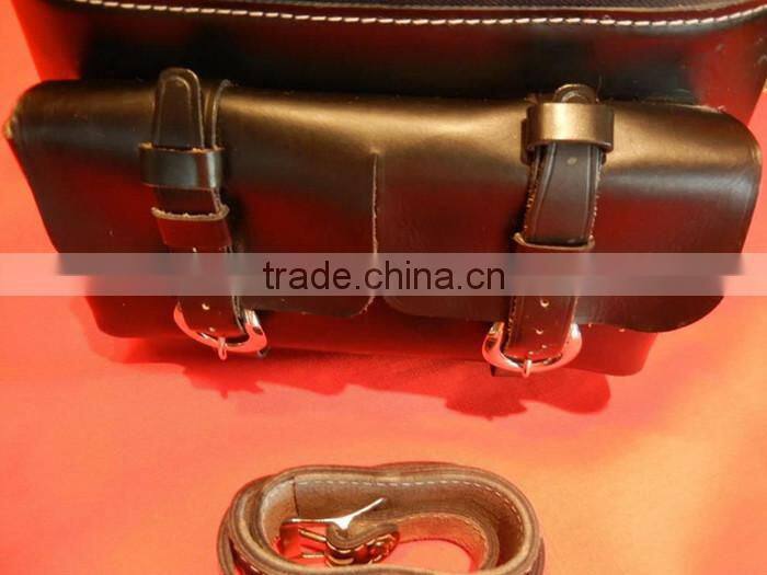 2015 Factory competitive price fashion leather Camera Bag in Dongguan
