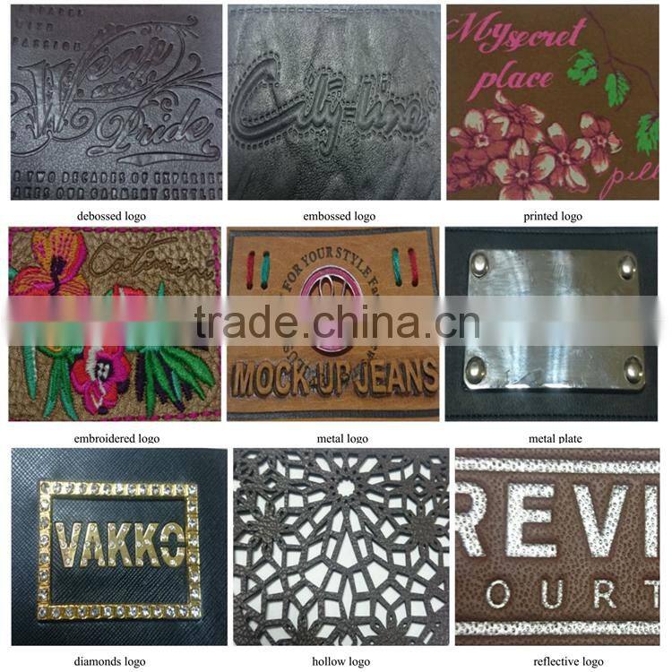 Colorfast well made custom metal clothing labels