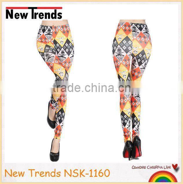 Fashion colorful chevron printing pantyhose leggings