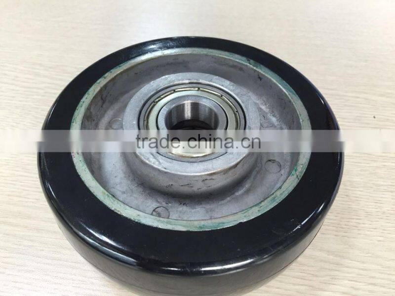 Custom 90mm polyurethane pu casting Wheel with bearings