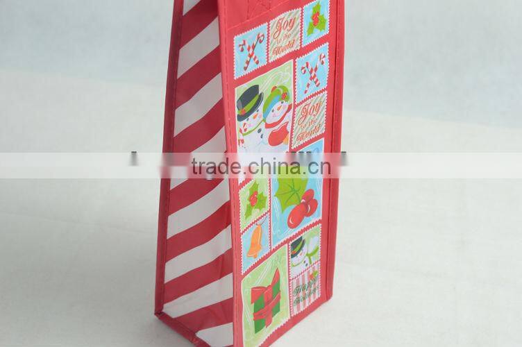 100% Recycled Fabric 2 bottle wine gift bag