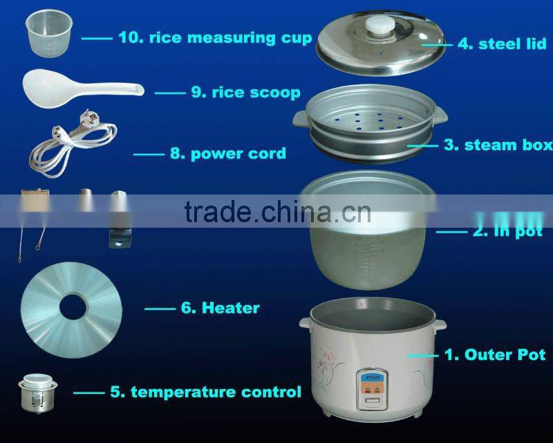 cylinder shape steamer travel rice cooker india