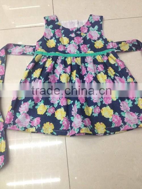 2016 baby cotton flower dress frocks designs cute little girls birthday dress
