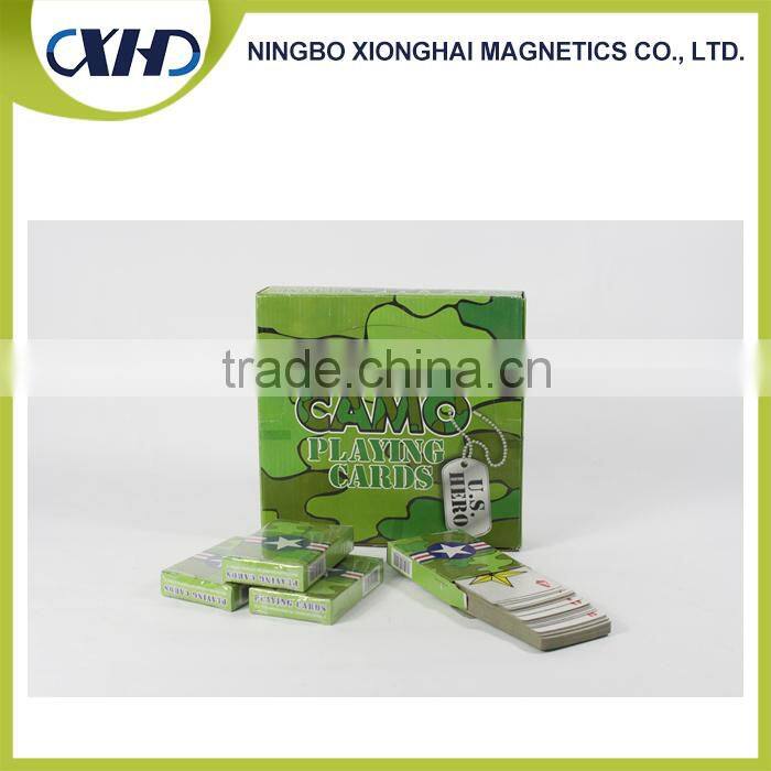 Full color printing advertising poker customized paper playing card