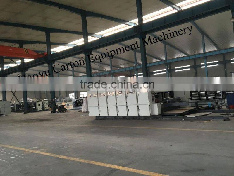 High speed automatic carton box flexo printer slotter die cutter machine
