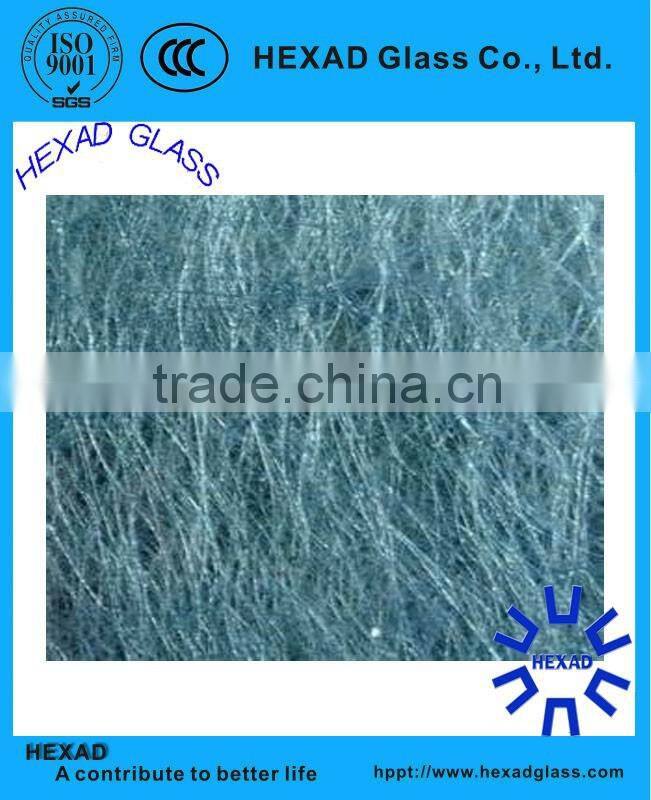 High Quality 6mm clear fireproof nashiji wired mesh glass