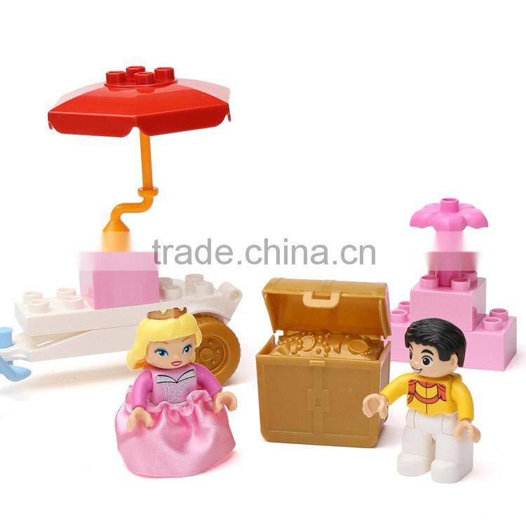 2015 High Quality Toys For Children ! 25PCS Princes Princess Plastic Building Blocks Toys For Kids