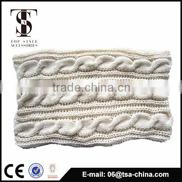 Fashion new braided style winter infinity scarf