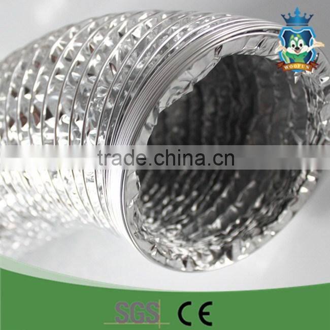 Hydroponic greenhouse kitchen aluminum flexible air ducting duct