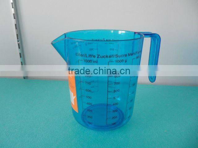 1000ML transparent PS plastic Digital measuring cup scale