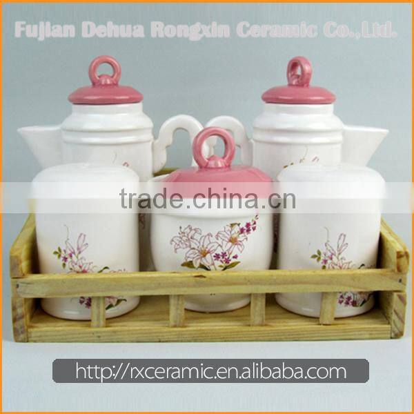 Wholesale Low Price High Quality acrylic condiment container set