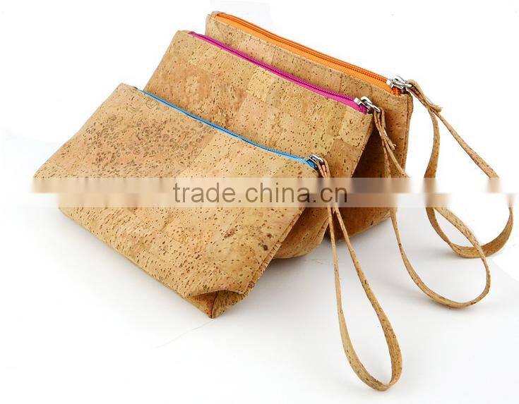 2016 New Style Natural Cork Wood Pencial Bag