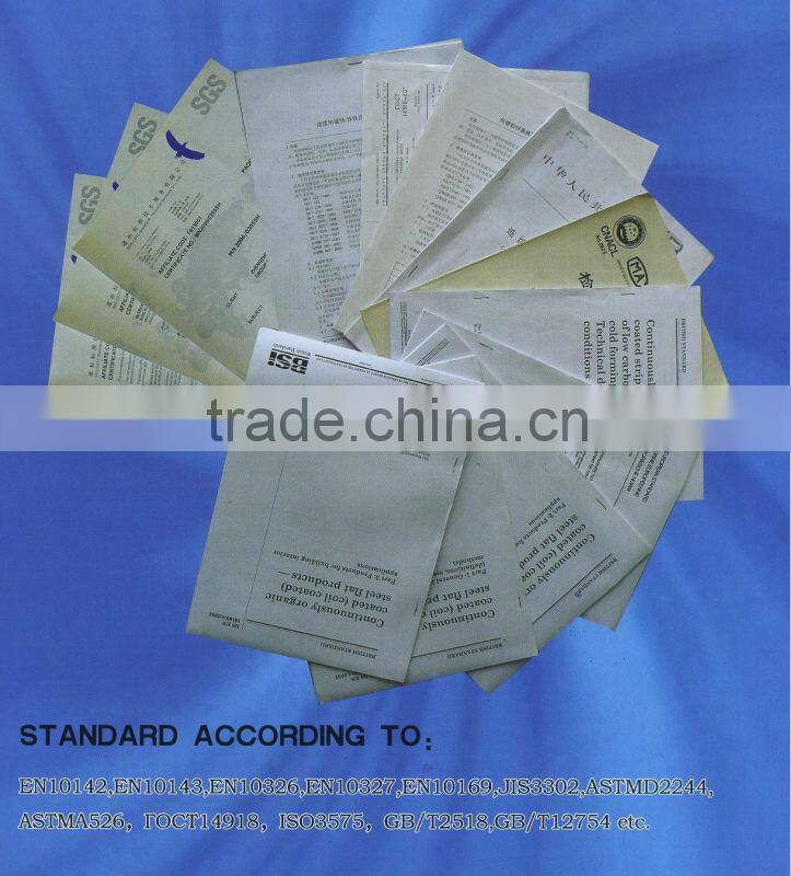 Galvanized steel sheet and coil 112118