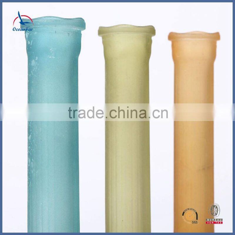 Factory Direct Sale Colored Vase Wholesale Bulk Long Neck Glass Vase With Round Bottom