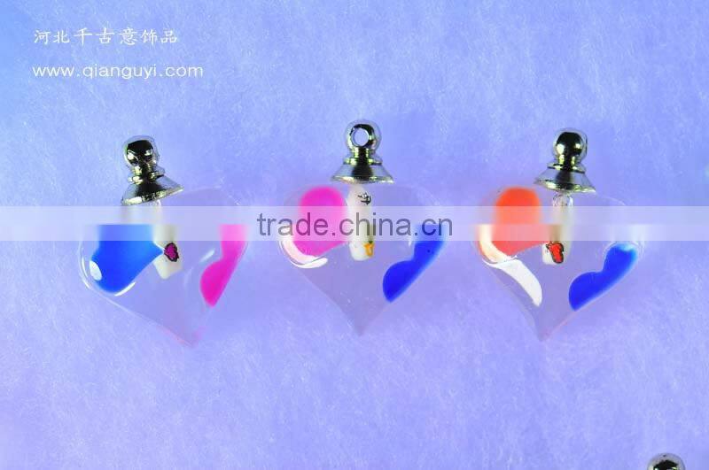 Factory direct sale colorful glowing star crystal pendant for mobile phone pendant chain