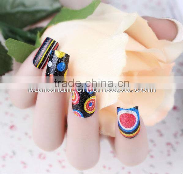 Cute Flower 3D Nail Sticker , korea nail sticker