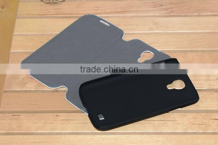phone flip leather cover/Sublimation leather phone cover for heat press machine/mobile phone leather cover for Samsung S4