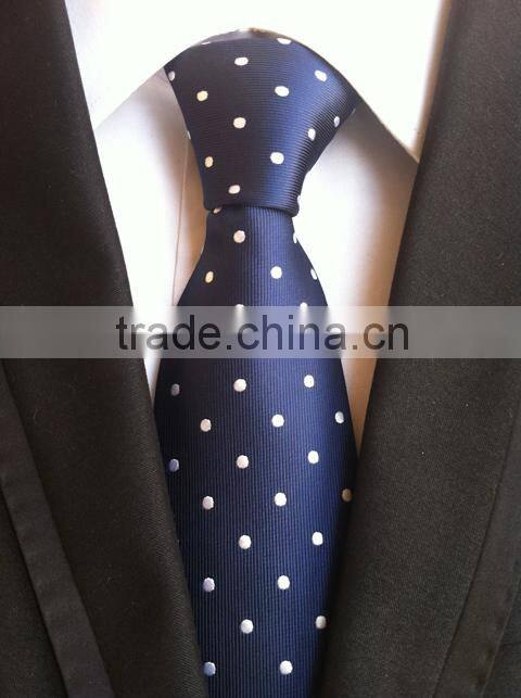 Hot sale little dots polyster fabric neckties