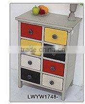 Sandblasting Varnish Top Farming Antique Wood Buffet Cabinet