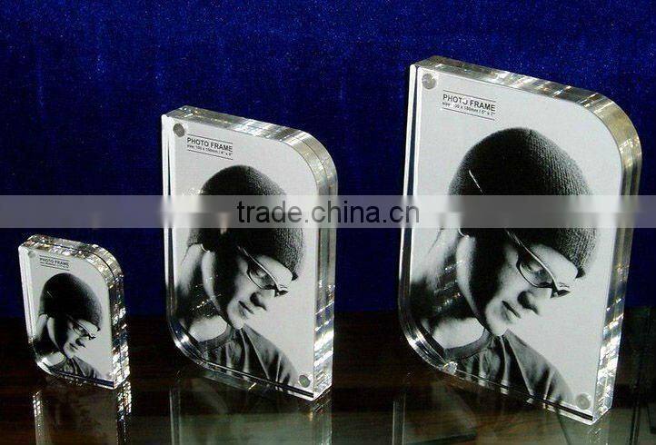 selling crystal glass picture frame for giveaway gift(R-1133