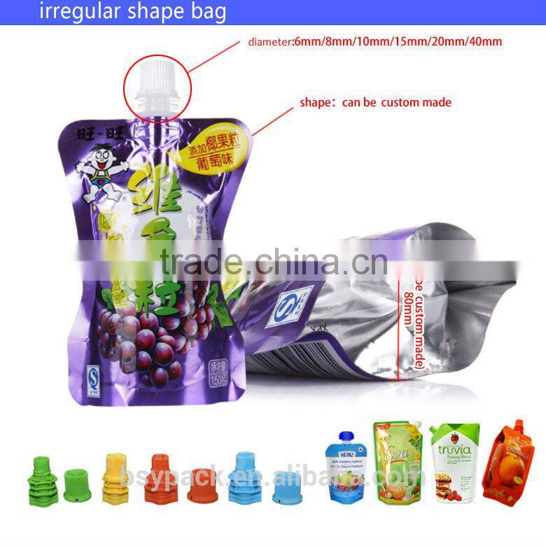 plastic bag spout for household products
