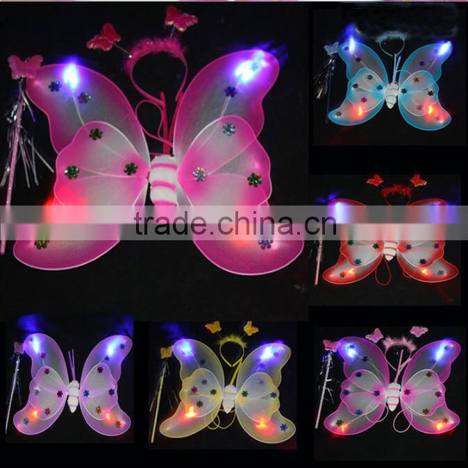 2015 fairy wing,handmade butterfly wing,angel wing,led flashing toy