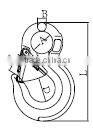G80 EYE / CLEVIS SLNG HOOK WITH CAST LATCH
