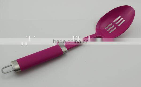 2016 customize kitchen utensil cooking spoon slotted spoon solid spoon