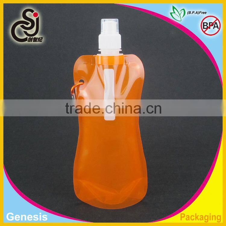 foldable water bottle/plastic water bottle/empty plastic water bottle