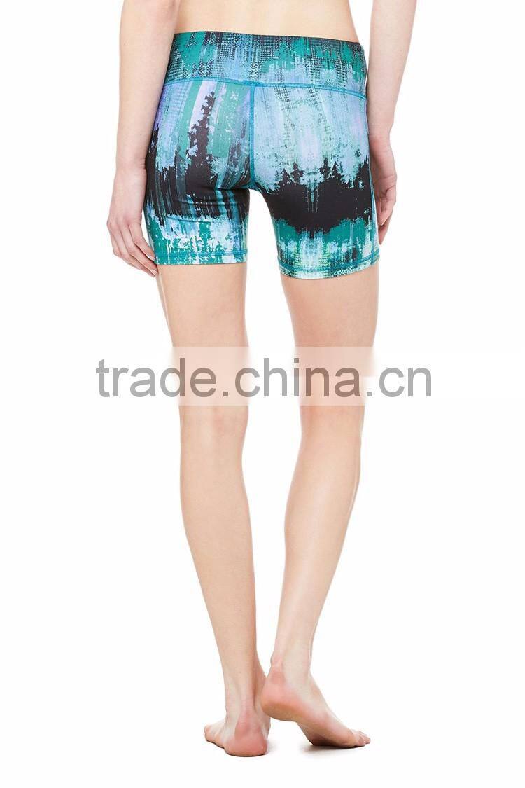 Wholesale OEM Sublimation Printing Fitness Compression Running Shorts