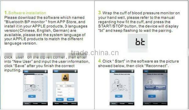 FDA bluetooth arm blood pressure monitor