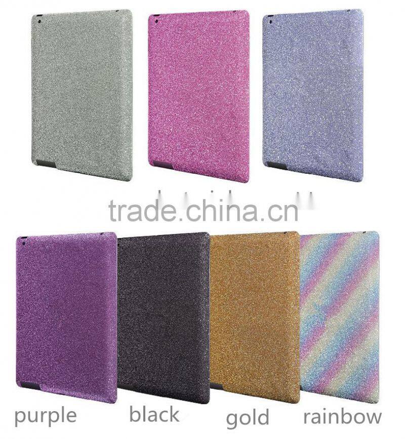Super Slim Bling Bling Glitter Full Body Diamond Tablet Case For iPad Sticker Wrap Skin Decal