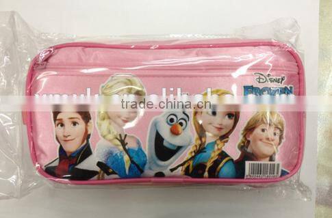 wholesale cool frozen nylon kids pencil case