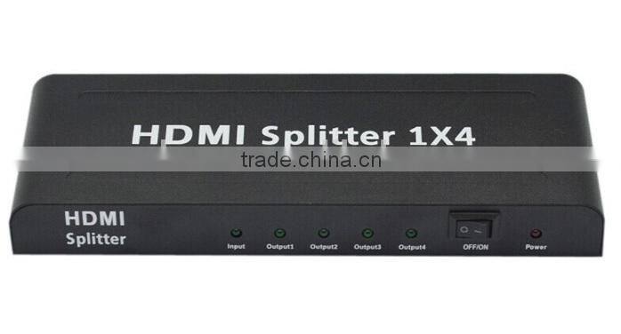 Good quality 1x4HD Splitter 1 in 4 Out 4 Ports hdmi splitter to coaxial
