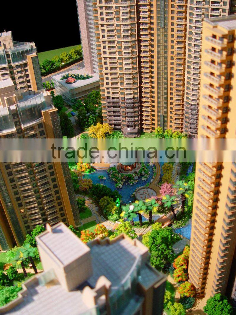 Model scale maker for apartment house construction building model
