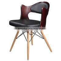 Elegant Plywood Dining Chairs with PU Cushion