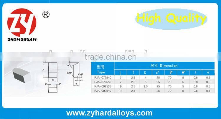 high quality virgin material Type C tungsten carbide saw tips